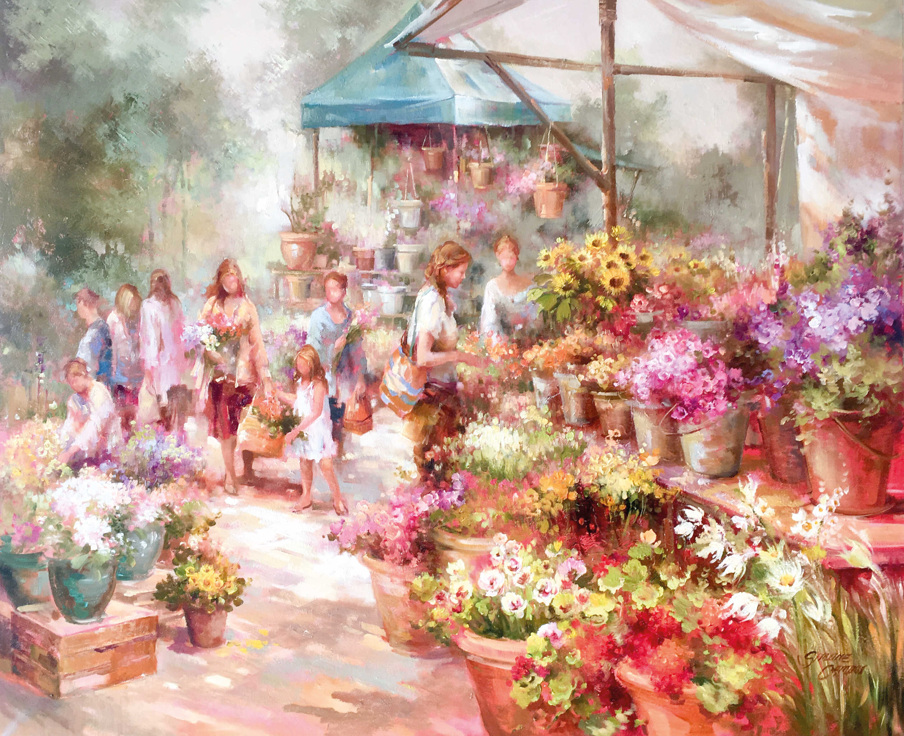 Flower market II 